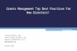 Tiffany Winters, Esq. Brette Kaplan Wurzburg, Esq. Brustein & Manasevit, PLLC  October 2014 Grants Management Top Best Practices For New.