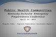 Public Health Communities Kentucky Inclusive Emergency Preparedness Conference April 25, 2013 Margaret Hibbs – Regional Preparedness Coordinator Region.