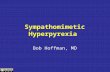 Sympathomimetic Hyperpyrexia Bob Hoffman, MD. Reported temp 108 o F = 42.2 o C.