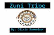 Zuni Tribe By: Olivia Samuelson. Meet the Zuni’s Keshhi! That is Hello. In this project all your questions about the Zuni Tribe will be answered. This.