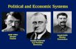 Political and Economic Systems Adolf Hitler Dictator Fascism Franklin Roosevelt U.S. President Democracy Joseph Stalin Dictator Communism.