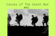 Causes of The Great War WWI. Major Powers of WWI Map of Allied and Central Powers ALLIED POWERS Major Powers British Empire (1914–1918) France (1914–1918)