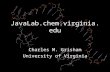 Interactive Biochemistry JavaLab.chem.virginia.edu Charles M. Grisham University of Virginia.