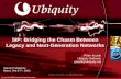 SIP: Bridging the Chasm Between Legacy and Next-Generation Networks Peter Kuciak Ubiquity Software peterk@ubiquity.net Internet Telephony Miami, Feb 5-7.