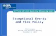 Exceptional Events and Fire Policy Office of Air Quality Planning and Standards Phil Lorang WESTAR Fall Business Meeting November 6, 2013.