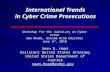 International Trends in Cyber Crime Prosecutions Sean B. Hoar Assistant United States Attorney United States Department of Justice sean.hoar@usdoj.gov.