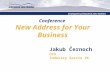 Conference New Address for Your Business Strategická průmyslová zóna Holešov Jakub Černoch CEO Industry Servis ZK.