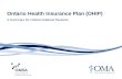A Summary for Ontario Medical Students Ontario Health Insurance Plan (OHIP)