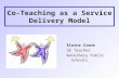 Co-Teaching as a Service Delivery Model Elaine Crane SE Teacher Waterbury Public Schools.