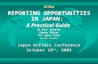 EXTRA! REPORTING OPPORTUNITIES IN JAPAN: A Practical Guide By Eric Johnston Deputy Editor The Japan Times Osaka bureau Japan Writers Conference October.