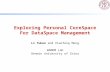 Exploring Personal CoreSpace For DataSpace Management Li Yukun and Xiaofeng Meng WAMDM Lab Renmin University of China.