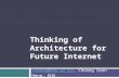 Thinking of Architecture for Future Internet cshong@khu.ac.krcshong@khu.ac.kr, Choong Seon Hong, KHU.