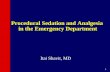 1 Procedural Sedation and Analgesia in the Emergency Department Itai Shavit, MD.