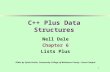 1 Nell Dale Chapter 6 Lists Plus Slides by Sylvia Sorkin, Community College of Baltimore County - Essex Campus C++ Plus Data Structures.