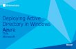 Name Title Microsoft Deploying Active Directory in Windows Azure.