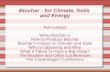 Biochar - for Climate, Soils and Energy Ron Larson What Biochar is How to Produce Biochar Biochar's Impact on Climate and Soils Who is Opposing and Why.