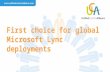 First choice for global Microsoft Lync deployments.