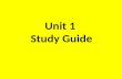 Unit 1 Study Guide. Find the Product Find the GCF of 24 and 48.