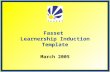Fasset Learnership Induction Template March 2005.
