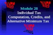 Module 28 Individual Tax Computation, Credits, and Alternative Minimum Tax.