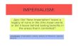 IMPERIALISM: Aim: Did “New Imperialism” leave a legacy of ruins in the Afro-Asian world, or did it leave behind lasting benefits in the areas that it controlled?