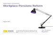 August 2014 Automatic enrolment Workplace Pensions Reform DM 2750193 v3 These slides remain the property of The Pensions Regulator and their content should.