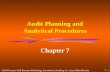 7 - 1 ©2003 Prentice Hall Business Publishing, Essentials of Auditing 1/e, Arens/Elder/Beasley Audit Planning and Analytical Procedures Chapter 7.