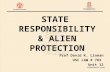 STATE RESPONSIBILITY & ALIEN PROTECTION Prof David K. Linnan USC LAW # 783 Unit 12.