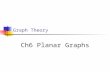 Graph Theory Ch6 Planar Graphs. Basic Definitions  curve, polygon curve, drawing  crossing, planar, planar embedding, and plane graph  open set  region,