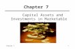 Chapter 71 Capital Assets and Investments in Marketable Securities.