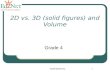 CONFIDENTIAL1 2D vs. 3D (solid figures) and Volume Grade 4.