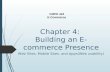 Chapter 4: Building an E- commerce Presence CMPD 424 E-Commerce Web Sites, Mobile Sites, and Apps(Web usability)