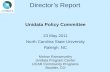Director’s Report Unidata Policy Committee 23 May 2011 North Carolina State University Raleigh, NC Mohan Ramamurthy Unidata Program Center UCAR Community.