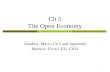 1 Ch 5 The Open Economy Mankiw: Macro Ch 5 and Appendix Mankiw: Econ Ch31, Ch32.