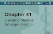 Chapter 41 Geriatric Medical Emergencies. © 2005 by Thomson Delmar Learning,a part of The Thomson Corporation. All Rights Reserved 2 Overview  The Aging.