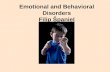 Emotional and Behavioral Disorders Filip Španiel.