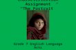 Characterization Assignment “The Portrait” Grade 7 English Language Arts.