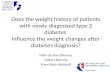 Does the weight history of patients with newly diagnosed type 2 diabetes influence the weight changes after diabetes diagnosis? Niels de Fine Olivarius.