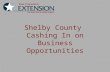 Shelby County Cashing In on Business Opportunities.
