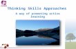 Thinking Skills Approaches A way of promoting active learning.