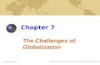 Chapter 7 The Challenges of Globalization McGraw-Hill/Irwin Copyright © 2008 The McGraw-Hill Companies, All Rights Reserved.