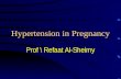 Hypertension in Pregnancy Prof \ Refaat Al-Sheimy.