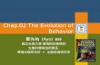 Chap.02 The Evolution of Behavior 鄭先祐 (Ayo) 教授 國立台南大學 環境與生態學院 生態科學與技術學系 環境生態研究所 + 生態旅遊研究所.