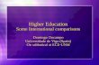 Higher Education Some International comparisons Domingo Docampo Universidade de Vigo (Spain) On sabbatical at ECE-UNM.