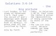 Galatians 3:6-14 - the big picture Last Sunday, in our study of Galatians 3:6-9, Paul used the record of God’s dealings with Abram (Abraham), from the.