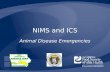 NIMS and ICS Animal Disease Emergencies. HSEMD, IDALS, CFSPHAnimal Disease Emergency Local Response Preparedness, 2008 National Incident Management System.