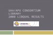 UAA/APU CONSORTIUM LIBRARY 2008 LIBQUAL RESULTS. Number of Respondents UAAAPU Undergraduate1,388 Graduate267 Faculty233 Library Staff33 Staff157 Total2,078.