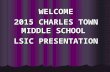 WELCOME 2015 CHARLES TOWN MIDDLE SCHOOL LSIC PRESENTATION.