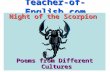 Teacher-of-English.com Night of the Scorpion Poems from Different Cultures.