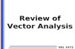 EEL 3472 Review of Vector Analysis. EEL 3472 2 Review of Vector Analysis Vector analysis is a mathematical tool with which electromagnetic (EM) concepts.